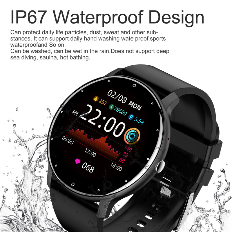 Bluetooth Smart Watch for Men and Women Full Touch Screen Waterproof Sports Fitness Tracker