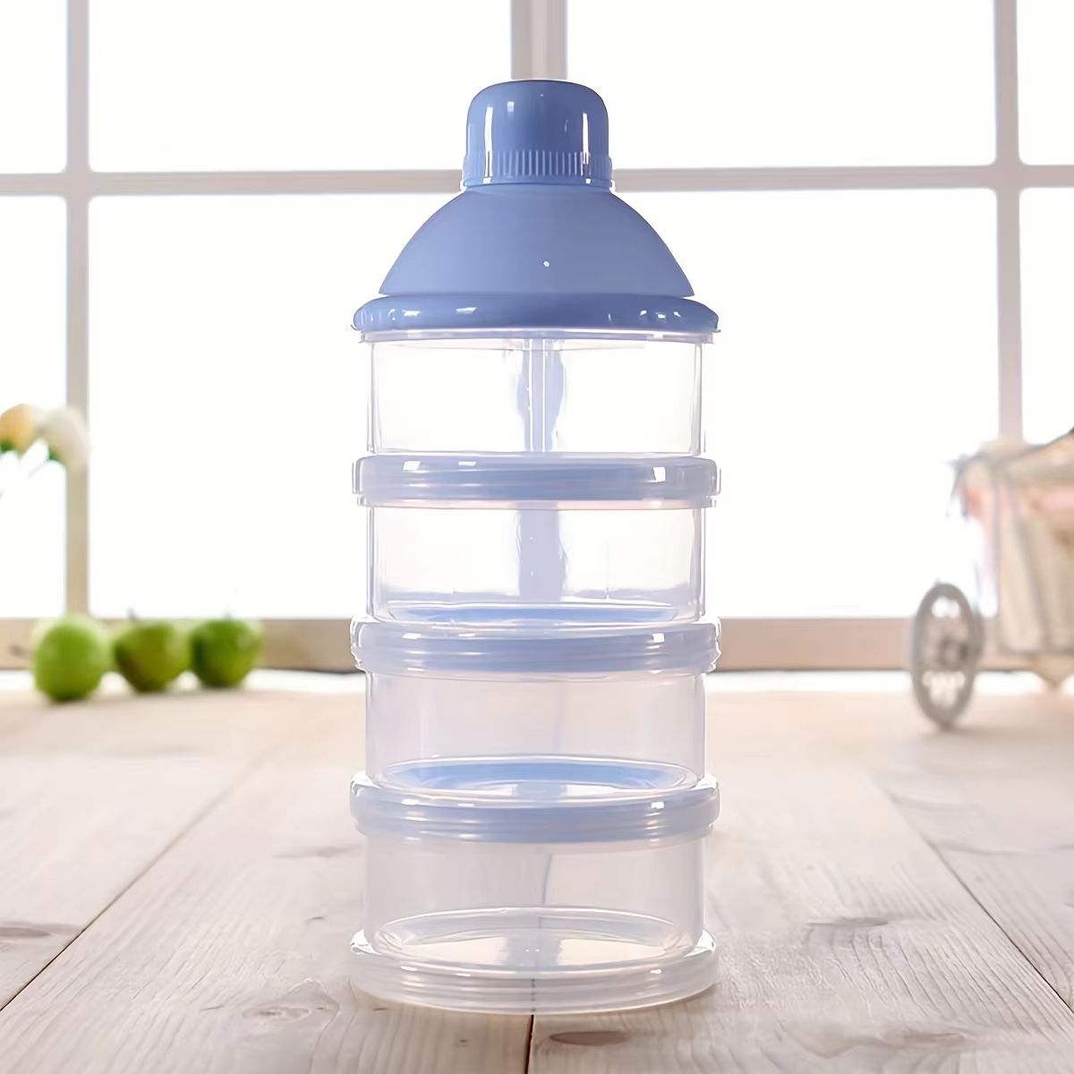 Stackable 4 Layer Baby Formula Dispenser Container for Travel