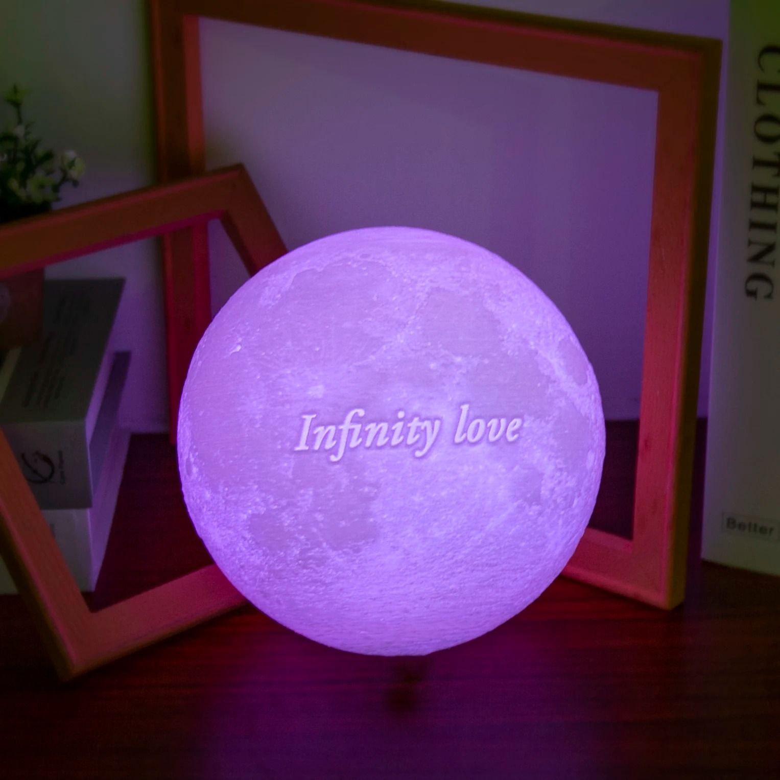 Custom 3D Printed Photo Moon Lamp