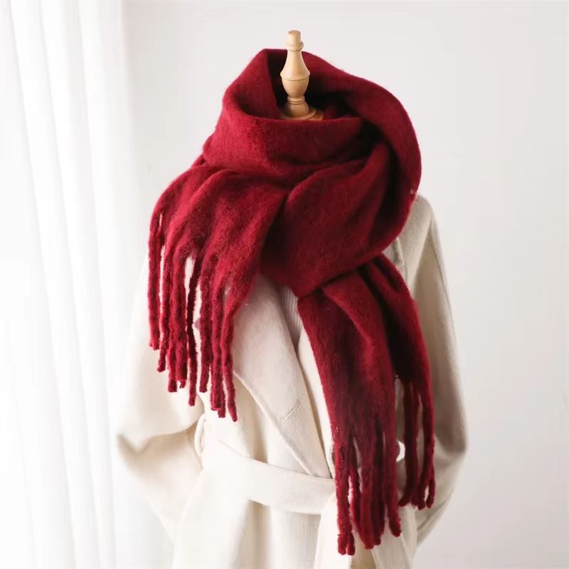 CozyLux Women's Winter Scarf – Cashmere Feel Pashmina Wrap with Tassels