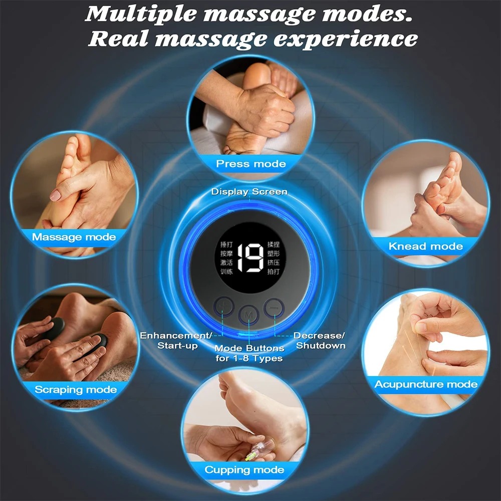 EMS Foot Massager Mat Electric TENS Feet Massager Pad Foldable Massage Mat Muscle Stimulation Fisioterapia Terapia Fisic