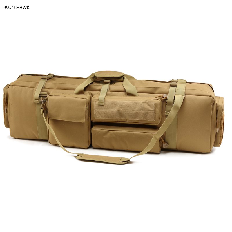 Heavy Duty Tactical Rifle Gun Carry Bag Nylon Oxford Case for Hunting Airsoft Paintball Shooting with Adjustable Strap