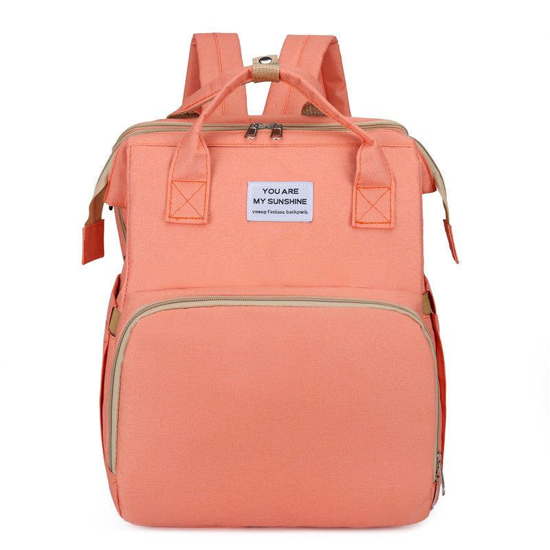 Fold able Bed Diaper Bag with Changing Station, Insulated Pocket, Large Capacity, Multi-Functional Double Shoulder