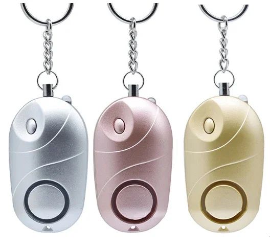 Personal Safety Alarm Keychain with LED Flashlight