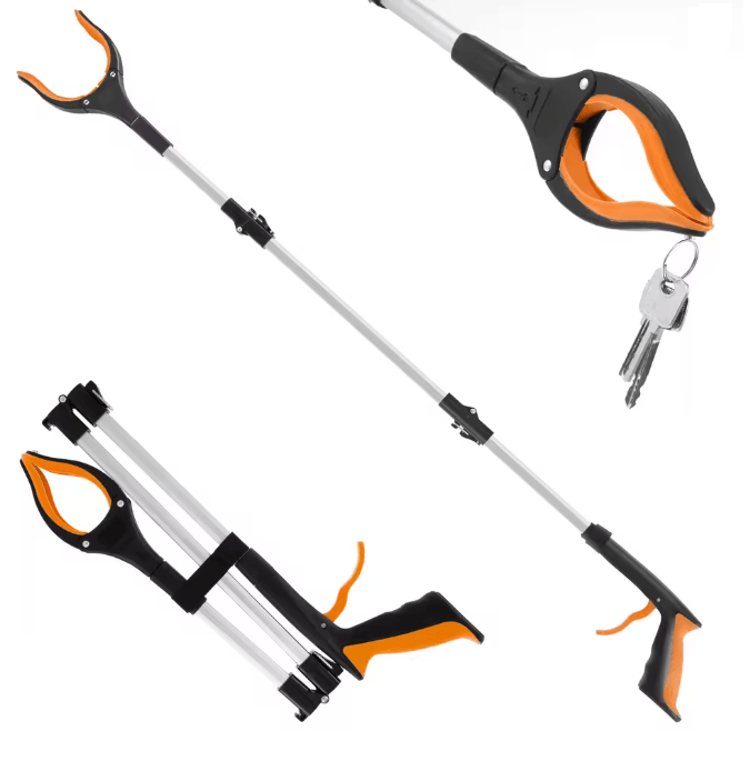 ReachEase Foldable Grabber Tool Non Slip Jaw Litter Pickup Stick