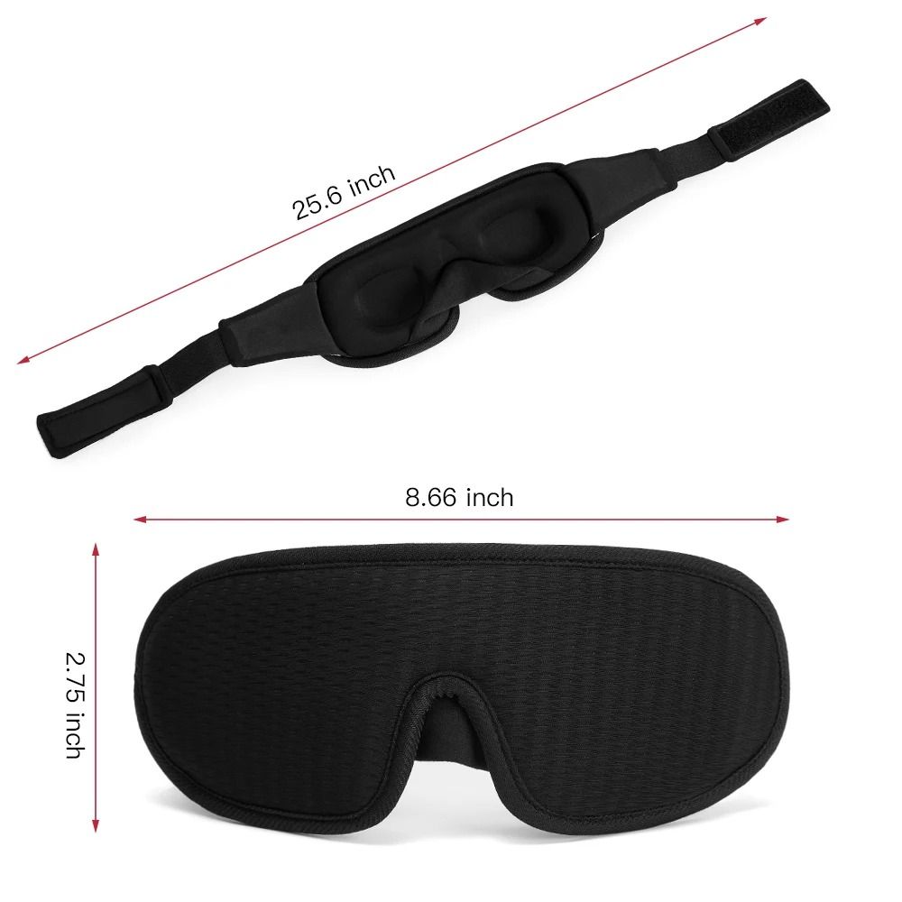 3D Contoured Total Blackout Sleep Mask