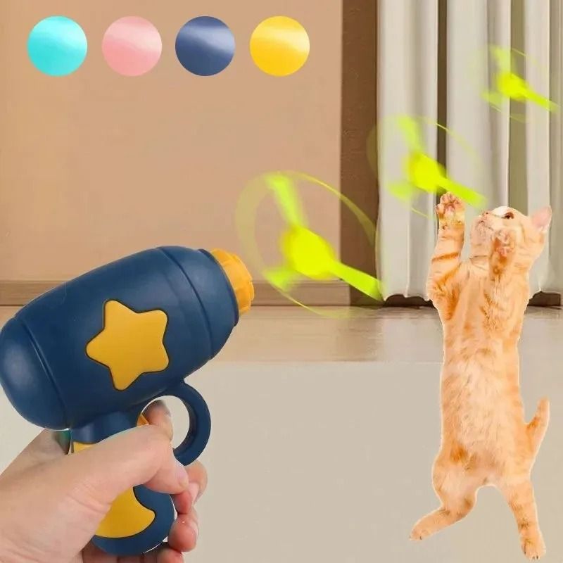 Interactive Flying Disc Launcher Toy for Cats