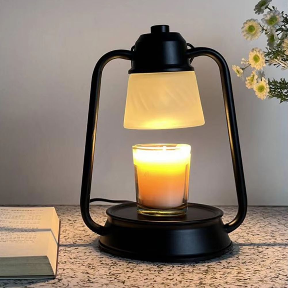 Elegant Candle Warmer Lantern Lamp Dimmable Wax Melt Candle Warmer with Timer