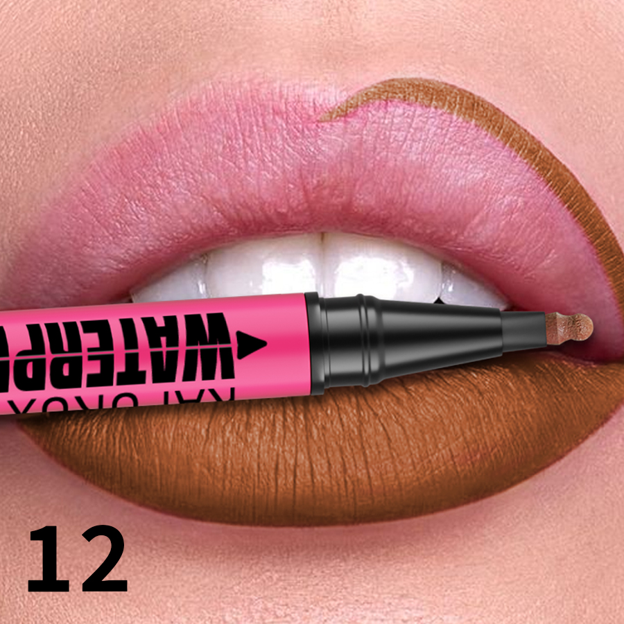 Liquid Matte Lipliner Pencil, Waterproof Plumping Stain Lipstick, Natural Lip Liner Outline, Lips Contour Makeup