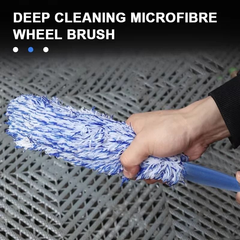 Plush Car Wheel & Rim Cleaning Brush