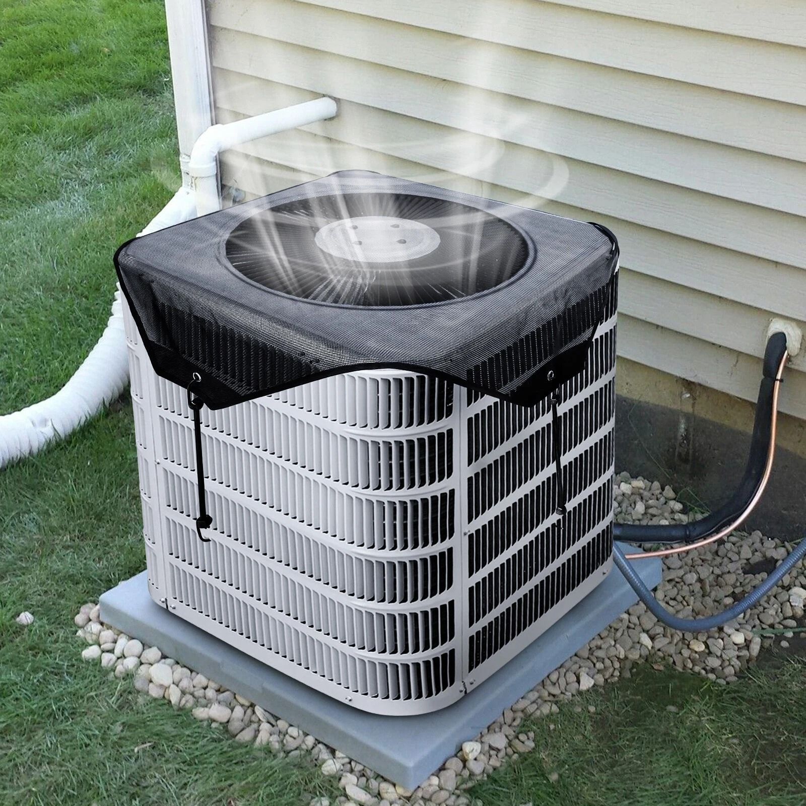 Outdoor Air Conditioner Cover Mesh AC Unit Top Defender