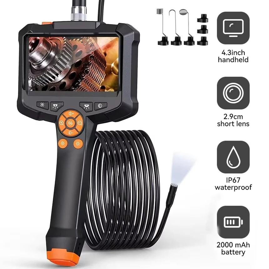 Industrial Endoscope Camera – 1080P HD 4.3 in Inspection Borescope – High-Yield Technical Diagnostic Hub