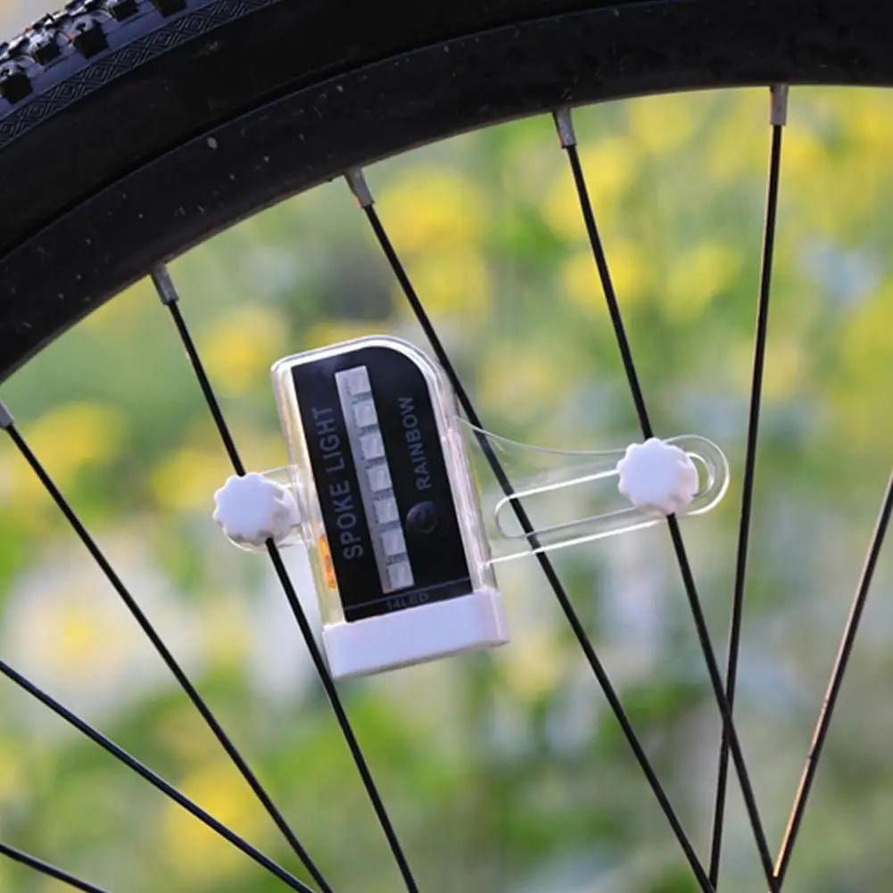 USB Rechargeable Bike Wheel Spoke LED Light Bicycle Safety Warning Lamp