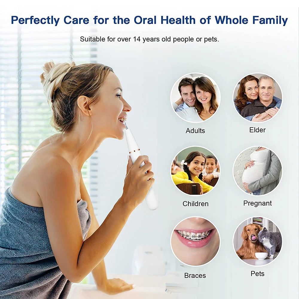 Electric Sonic Dental Scaler, Teeth Tartar & Plaque Stain Remover with LED Whitening