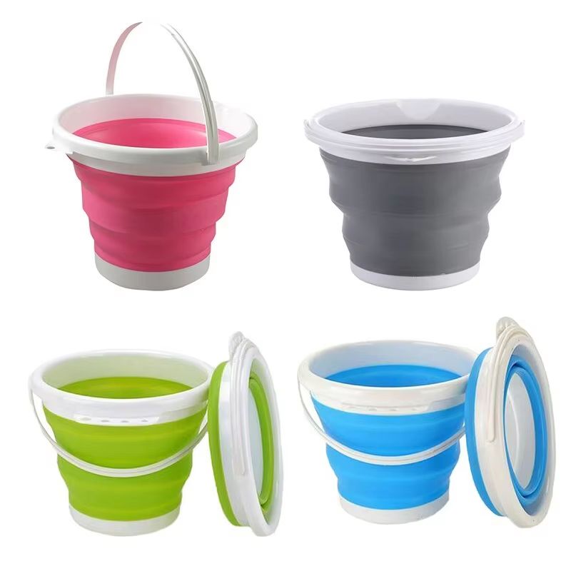 Collapsible Portable Water Bucket, 0.79 Gal Foldable Outdoor Travel and Car Wash Pail