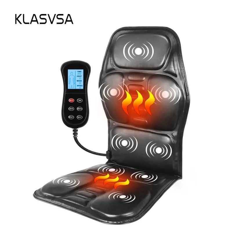 Electric Massage Chair Cushion with Heat and Vibration for Car or Home