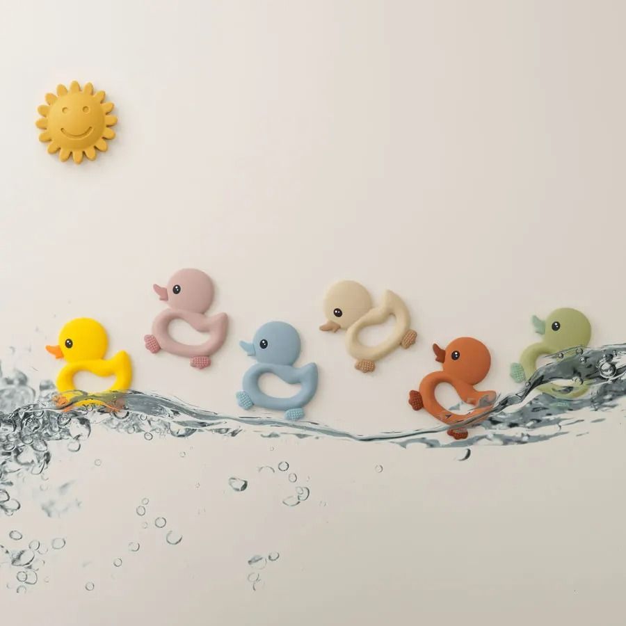 Cartoon Duck Kids Silicone Teether