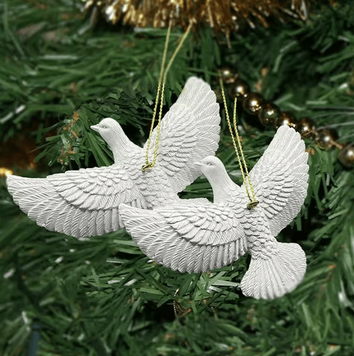 Creative Dove Ornament Resin Statue – Peaceful Bird Home & Festival Decor