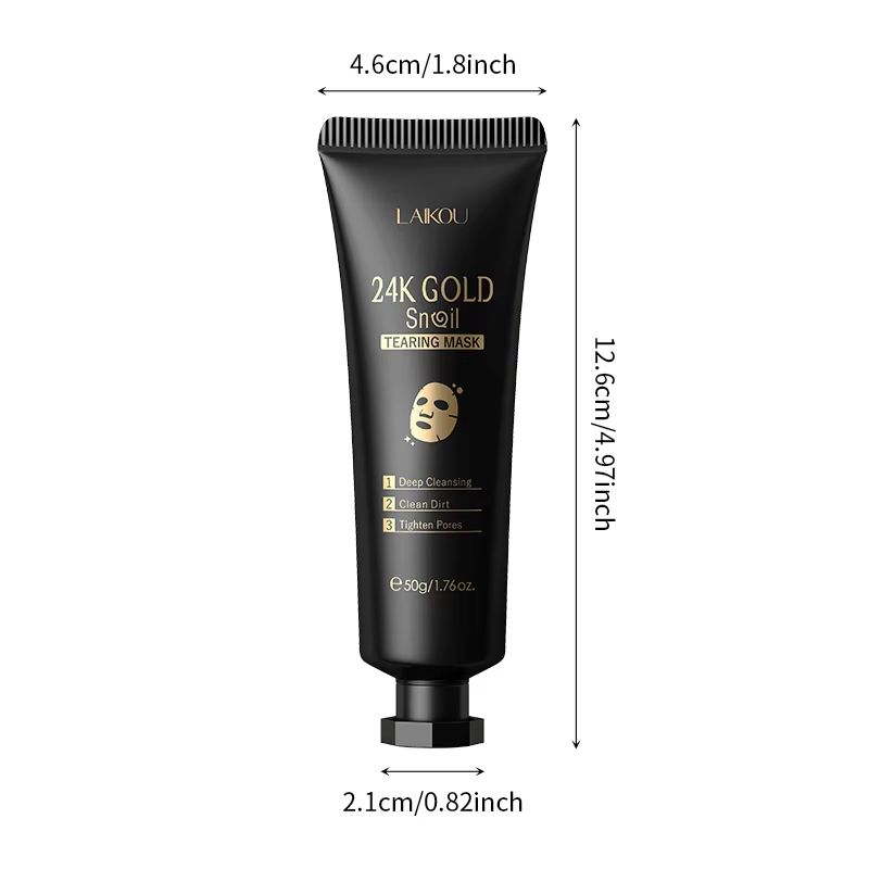 RadiantGold Sakura Peel-Off Mask – 24K Gold Anti-Wrinkle & Blackhead-Removal Treatment