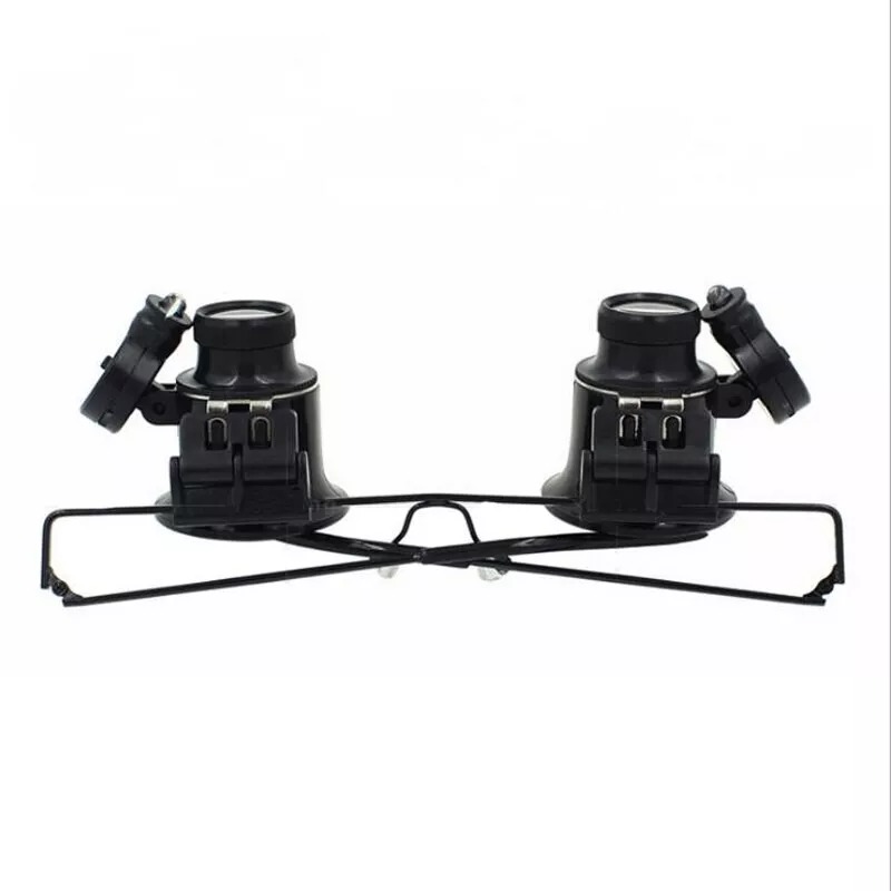20X Magnifying magnifier glasses magnification jeweler watch repair LED light NEW