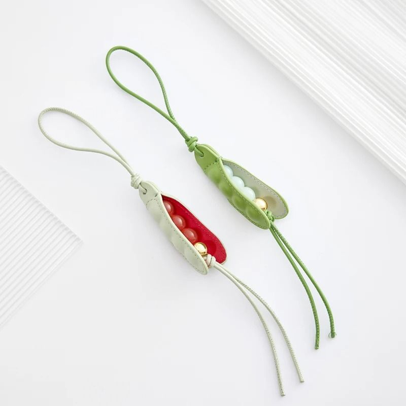 Leather Flower Bag Charm