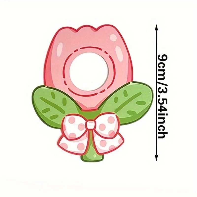 Cartoon Flower Lollipop Decoration Cards Paper Inserts