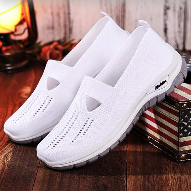 New Mesh Women Vulcanized Shoes, High Quality Women Sneakers, Slip On Flats Shoes, Women Loafers