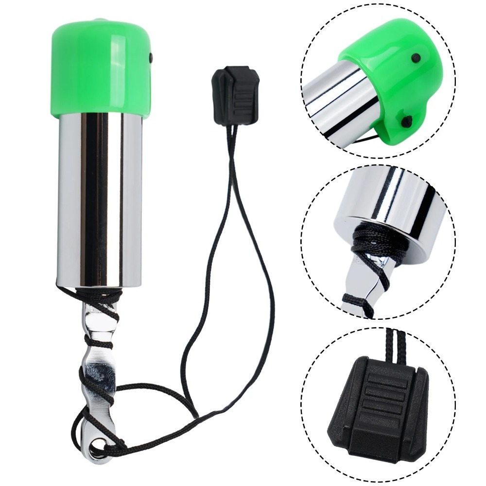 Multifunctional Scuba Diving Signal Shaker, Stainless Steel Signal Bell with Cap, Diving Rattle Noise Maker