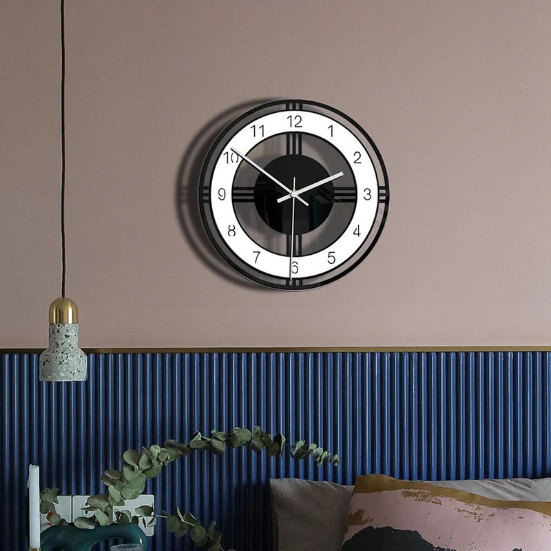 Silent Large Acrylic Wall Clock Modern Design
