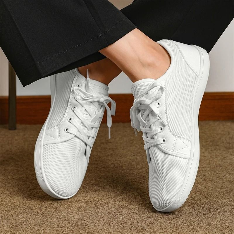 Mens Wide Minimalist Barefoot Sneakers with Zero Drop Sole Lightweight Walking Shoes