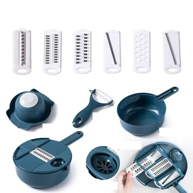 Multi Function Manual Vegetable Cutter and Grater Slicer Shredder