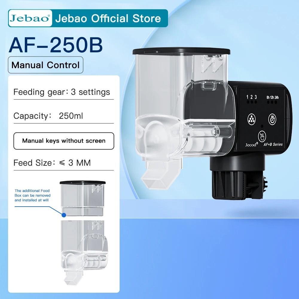 Automatic Aquarium Fish Feeder with Timer and Wireless Remote Control