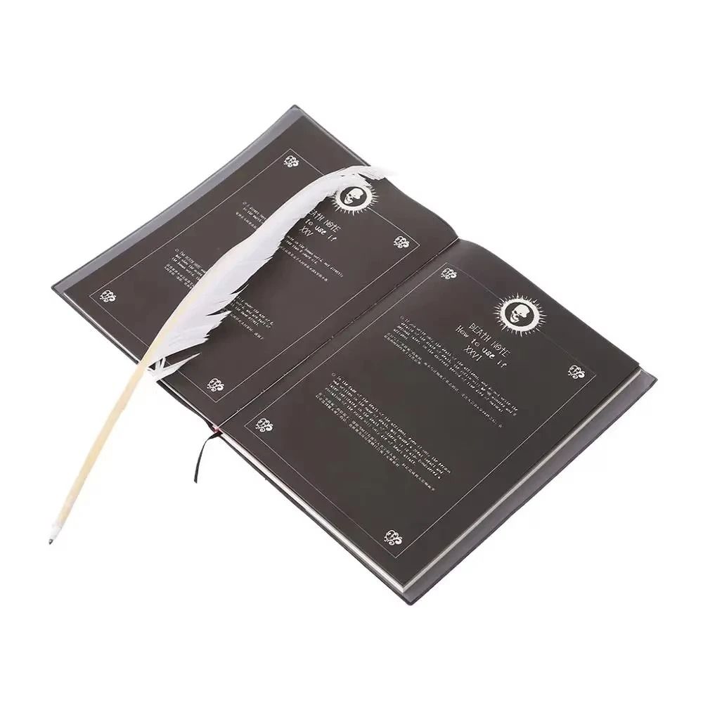 Death Note Anime Large School Notebook – Collectible Writing Journal & Cosplay Stationery Prop
