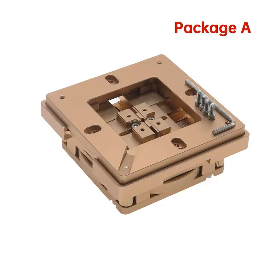 Aluminum Alloy BGA Reballing Station Kit with Universal Stencil and Solder Balls for 80mm and 90mm Chips