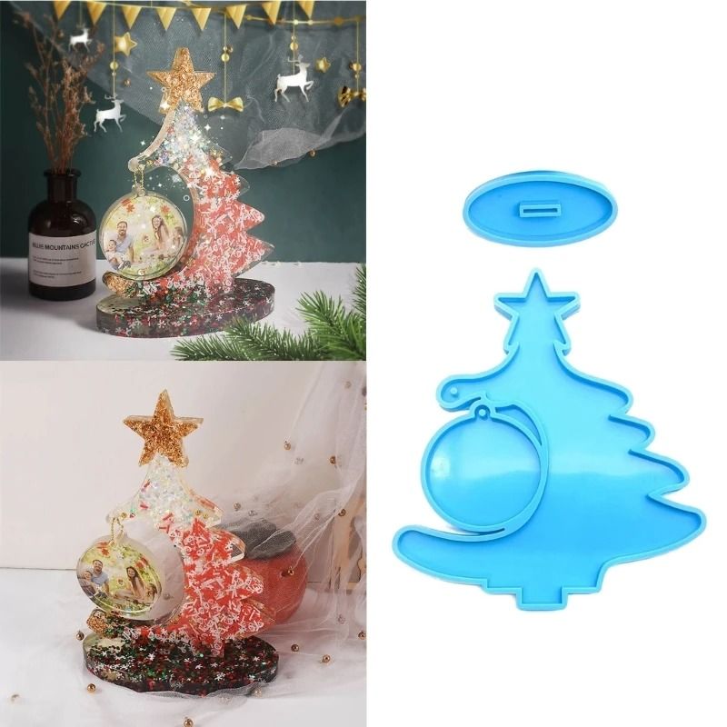 Christmas Tree Silicone Mold for Epoxy Resin Crafts and Holiday Decor Supplies