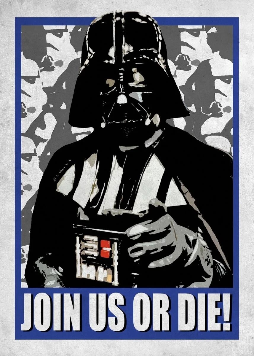 Galactic Retro Space Poster Tatooine Canvas Movie Wall Art