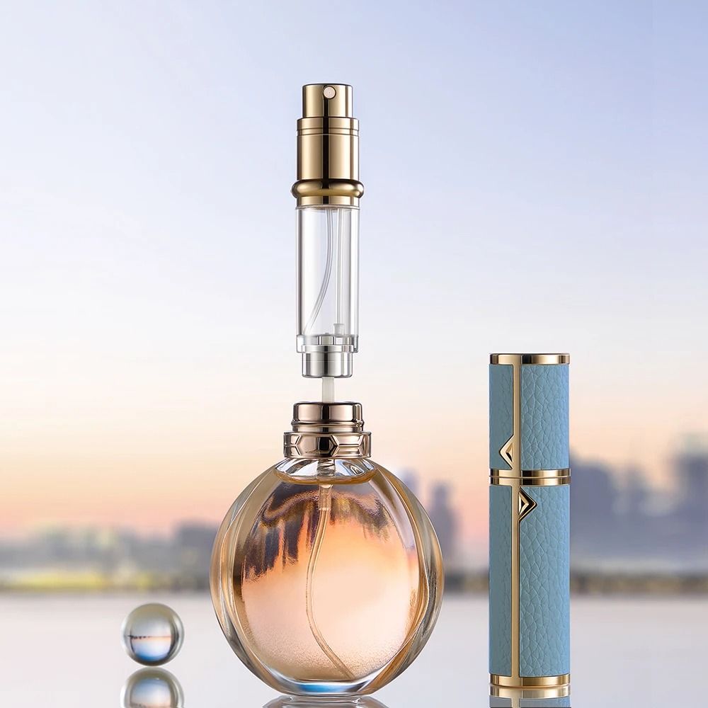 5ml PU Leather Mini Perfume Atomizer Spray Bottle