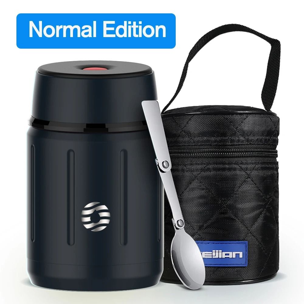 Food Thermos Vacuum Lunch Box Stainless Steel 750ML with Spoon
