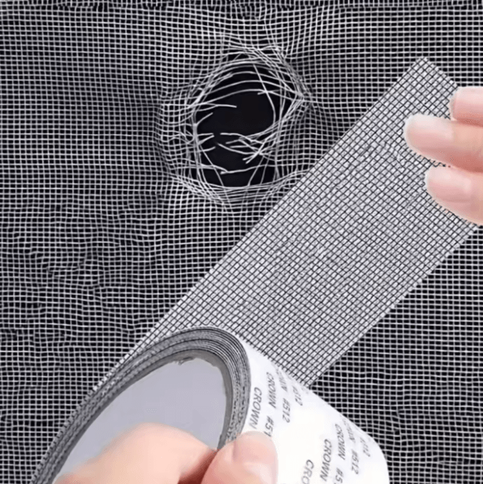 Self-Adhesive Screen Repair Tape – Waterproof Anti-Insect Mesh Patch for Doors & Windows