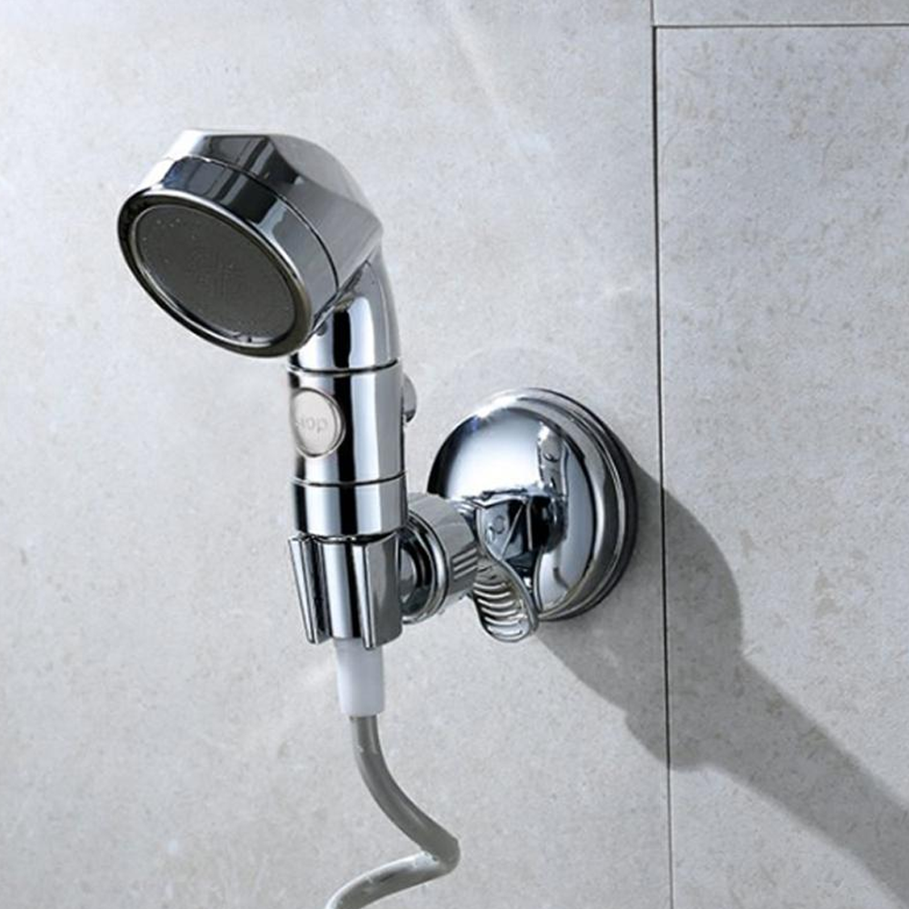 Adjustable Shower Head holder | Bathroom Suction Cup Handheld Shower head Bracket | Wall Mounted Suction Bracket Holder