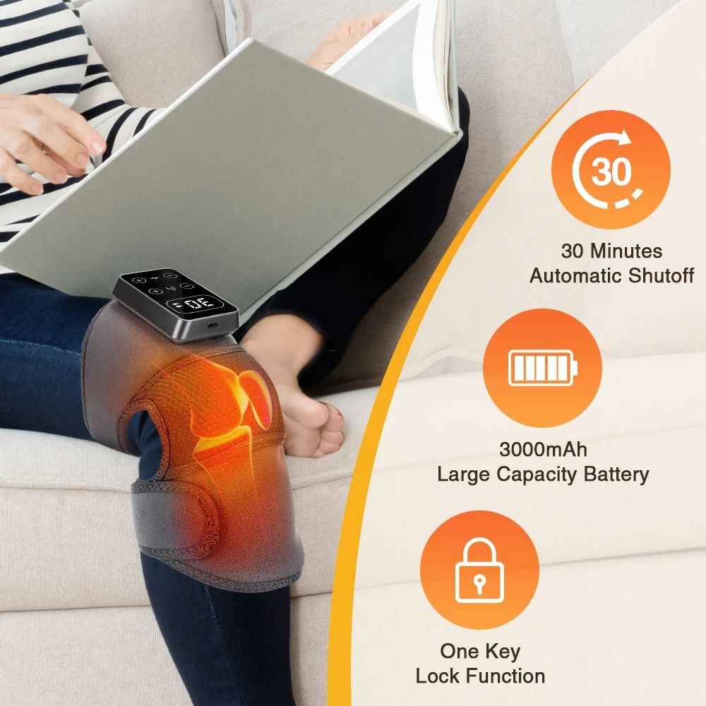 3 in 1 Electric Heat and Vibration Joint Massager