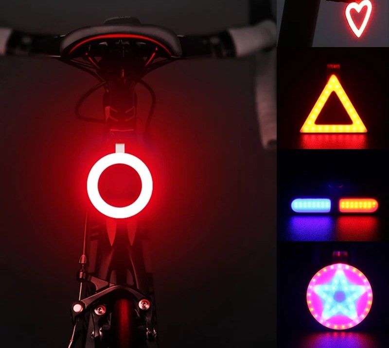 USB Rechargeable Bicycle Tail Light Multi Mode LED Cycling Rear Lamp