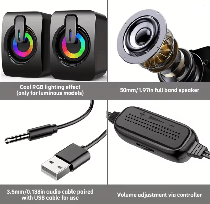 ClearTone USB Desktop Computer Speakers