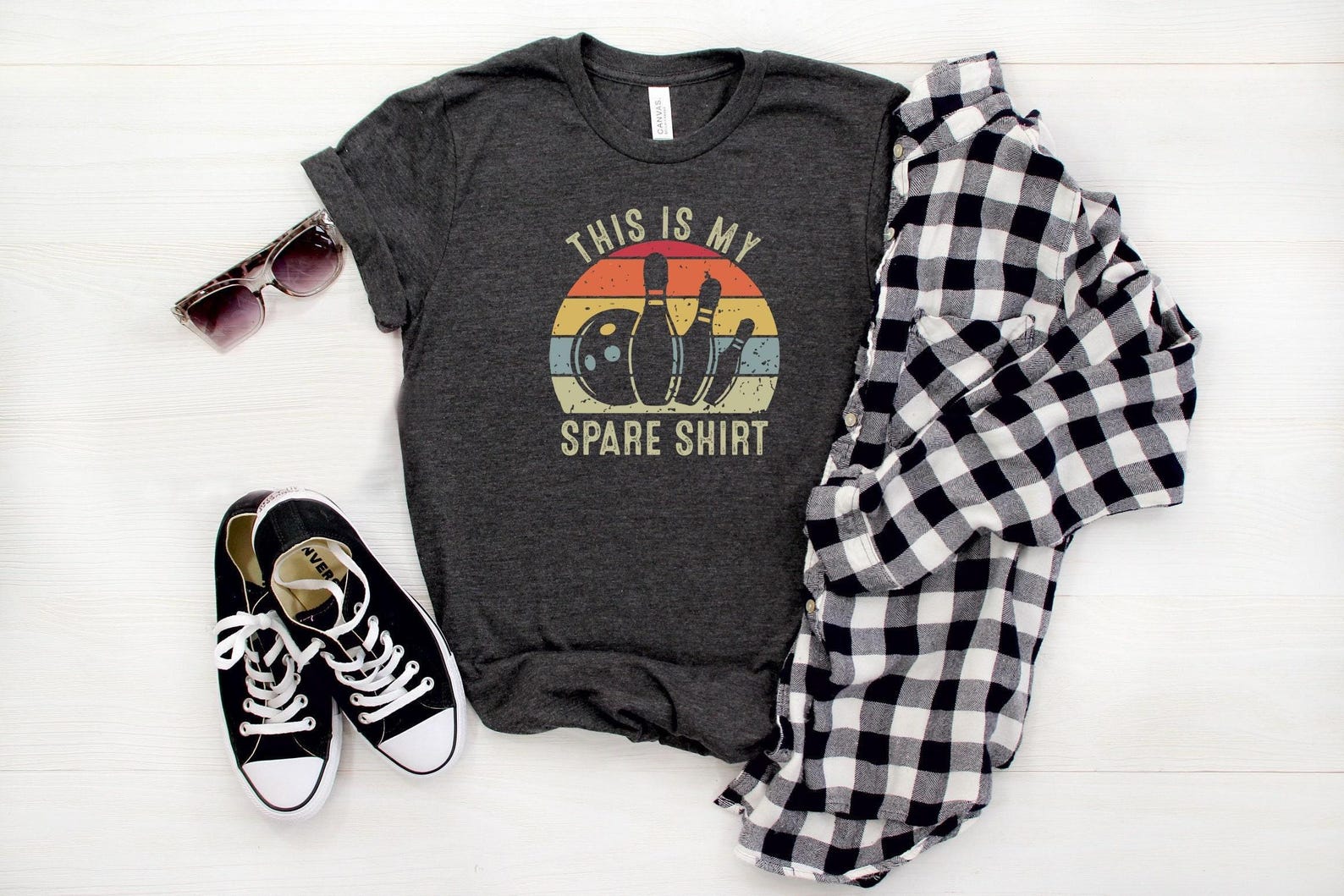 This Is My Spare Shirt, Retro Bowling Shirt, Bowling Lover Shirt, Gift For Bowler, Vintage Bowling Shirt