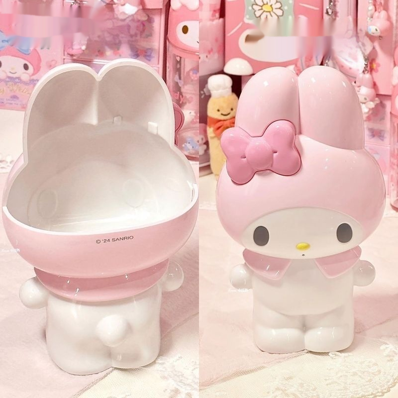 Hello Kitty Pen Holder, Sanrio Kawaii Cartoon My Melody, Cute Stationery, Makeup Brush Organizer, Anime Decor