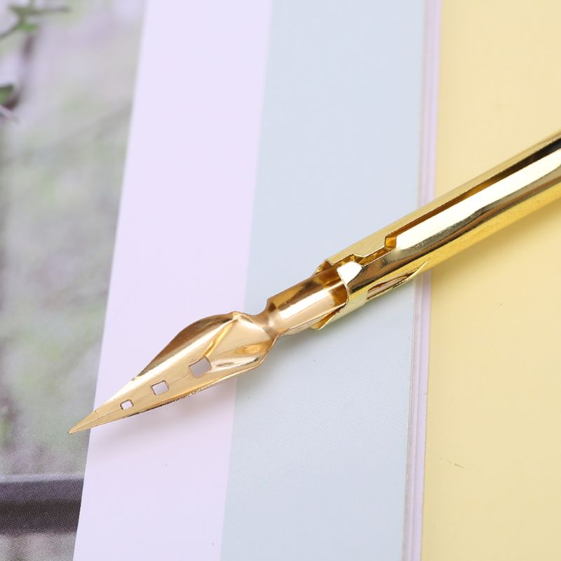 Vintage Calligraphy Pen Set with Nibs Elegant Dip Ink Signature Writing Kit