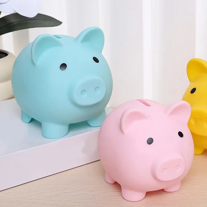 Money Saving Box, Cute Pink Small Piggy Bank, Perfect Gift for Girlfriend, Storage Container for Money