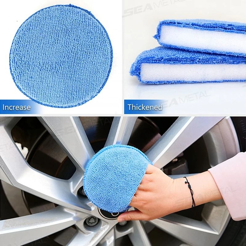 Soft Microfiber Round Pocket Applicator Pads