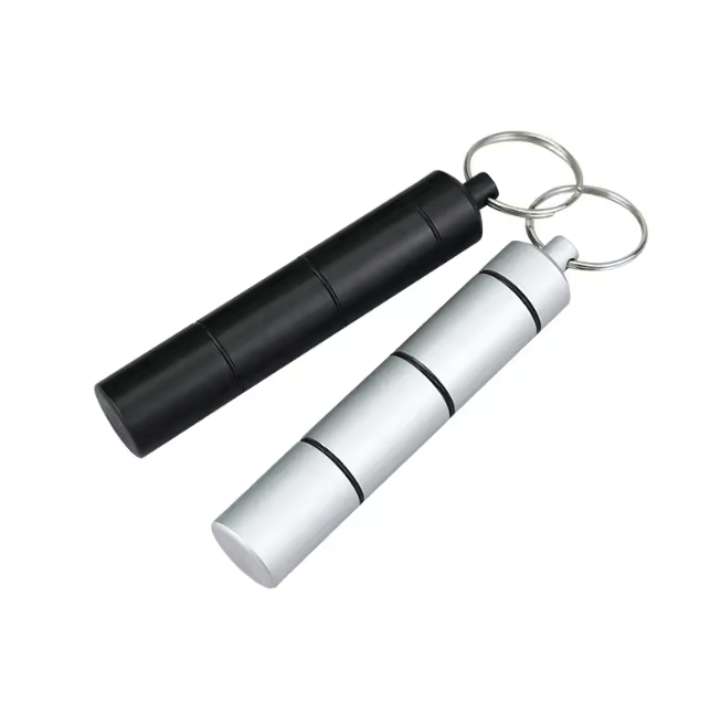 Mini Waterproof Aluminum Pill Organizer Portable Travel Case