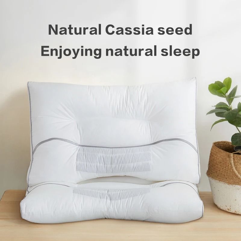 Cassia Seed Pillow for Cervical Spine Support 48x74 in Cotton Fabric